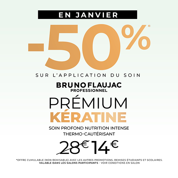 Bruno Flaujac | -50% sur l'application du soin prémium kératine !