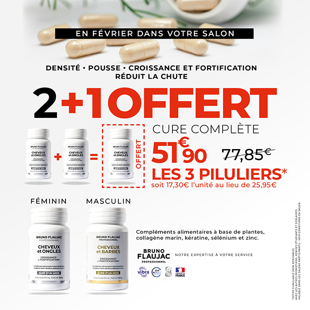 Bruno Flaujac Coiffures | Promotion cure densité de cheveux (2+1 offert)